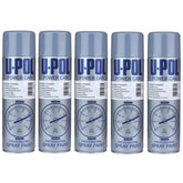 5X Upol Power Can Build Grey Primer Aerosol Spray 500ml Spray Paint